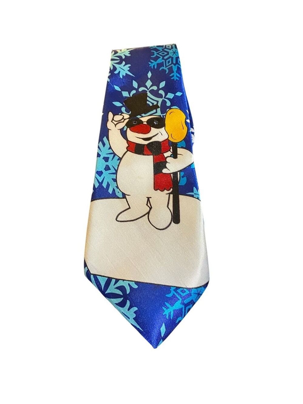 No brand snowman holiday Christmas men’s necktie